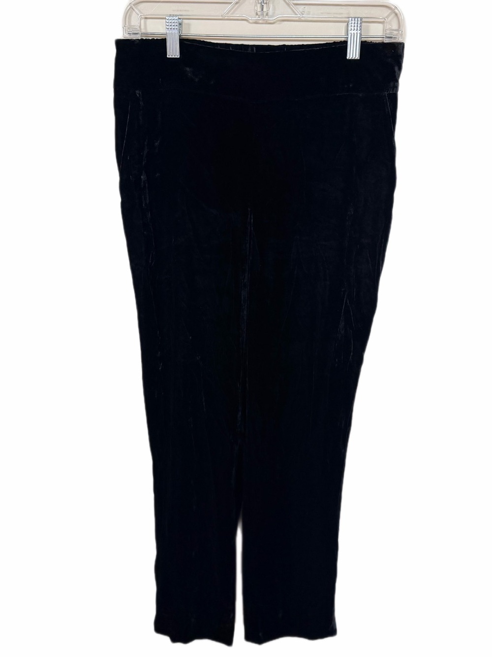 Talbots black velvet trouser pants size 2